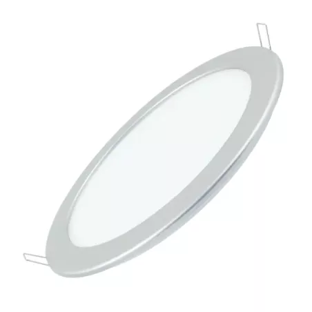 Ultracienki downlight LED E6 20W okrągły srebrny 3000K ciepły - 8433340001239