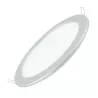 Ultracienki downlight LED E6 20W okrągły srebrny 3000K ciepły - 8433340001239