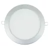 Ultracienki downlight LED E6 20W okrągły srebrny 3000K ciepły - 8433340001239