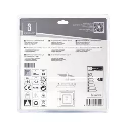 Ultracienki downlight LED E6 12W kwadratowy 160° 3000K ciepły - 8433340005008
