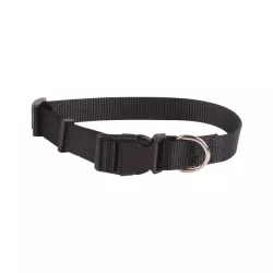 PLAIN IMITATION NYLON DOG COLLAR W1.0*L20-30CM ORANGE/BLACK/BLUE/GREEN - 8719138017256