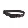 PLAIN IMITATION NYLON DOG COLLAR W1.0*L20-30CM ORANGE/BLACK/BLUE/GREEN - 8719138017256