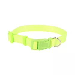 PLAIN IMITATION NYLON DOG COLLAR W1.0*L20-30CM ORANGE/BLACK/BLUE/GREEN - 8719138017256