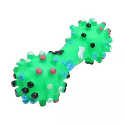 Piszcząca zabawka w kształcie hantla dla psa - 8719138018246