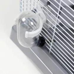 Klatka dla chomika lub myszki szara z wyposażeniem 30x23x25.7cm - 8719138032181