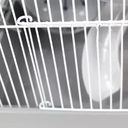 Klatka dla chomika lub myszki szara z wyposażeniem 30x23x25.7cm - 8719138032181