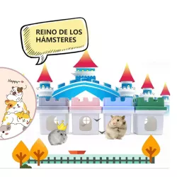 Klatka dla chomika lub myszki szara z wyposażeniem 30x23x25.7cm - 8719138032181