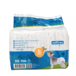 Pieluchy pampersy dla psa super chłonne rozmiar L 49*32cm 12 sztuk - 8719138032709