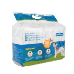 Pieluchy pampersy dla psa super chłonne rozmiar XXL 60*37cm 12 sztuk - 8719138032723