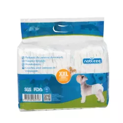 Pieluchy pampersy dla psa super chłonne rozmiar XXL 60*37cm 12 sztuk - 8719138032723