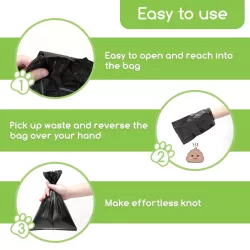 45 worków na psie odchody biodegradowalne 3x15 sztuk rozmiar 23*32cm - 8719138034604