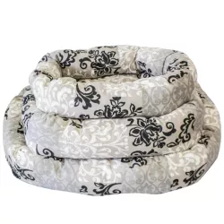 3-częściowe przytulne okrągłe legowisko z nadrukiem - 8719138037261