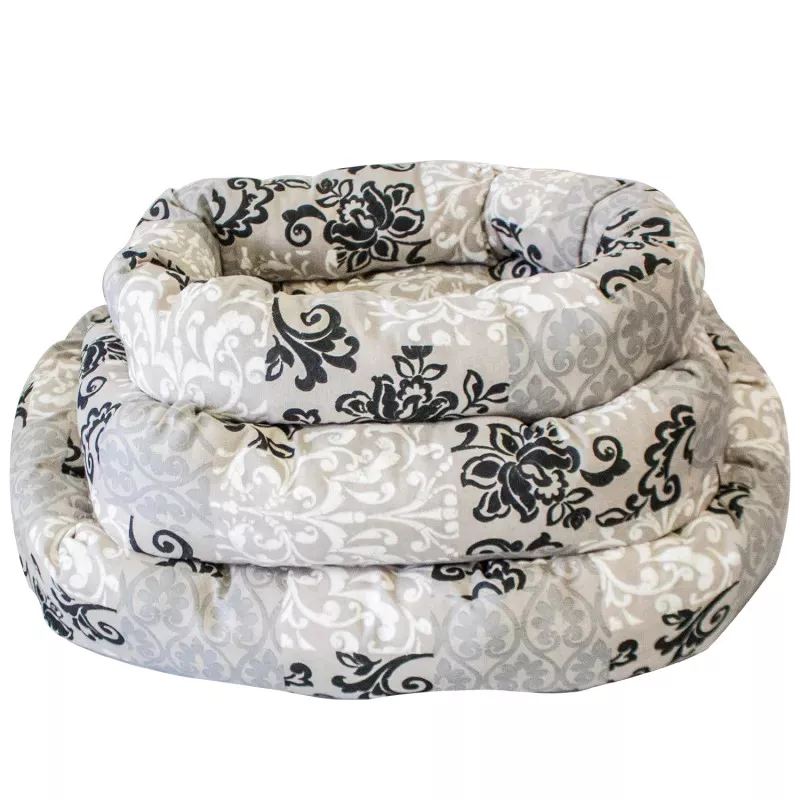 3-częściowe przytulne okrągłe legowisko z nadrukiem - 8719138037261