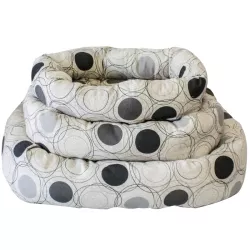 3-częściowe przytulne okrągłe legowisko z nadrukiem - 8719138037261