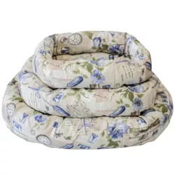 3-częściowe przytulne okrągłe legowisko z nadrukiem - 8719138037261