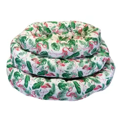 3-częściowe przytulne okrągłe legowisko z nadrukiem - 8719138037261