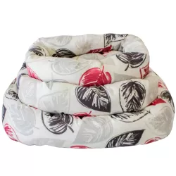 3-częściowe przytulne okrągłe legowisko z nadrukiem - 8719138037261