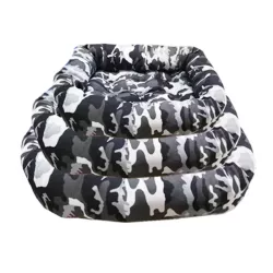 3-częściowe przytulne okrągłe legowisko z nadrukiem - 8719138037261