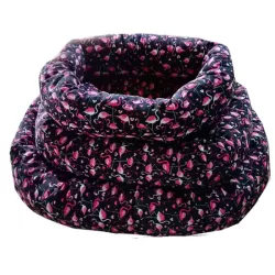 3-częściowe przytulne okrągłe legowisko z nadrukiem - 8719138037261