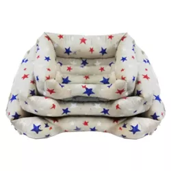 3-częściowe przytulne kwadratowe legowisko z nadrukiem - 8719138037278