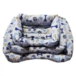 3-częściowe przytulne kwadratowe legowisko z nadrukiem - 8719138037278