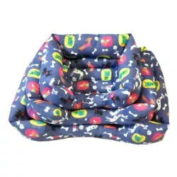 3-częściowe przytulne kwadratowe legowisko z nadrukiem - 8719138037278