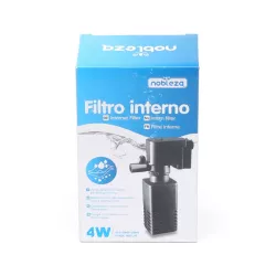 Filtr wewnętrzny 3 w 1 400L/h do akwarium moc 4w mały lekki i cichy - 8719138037612