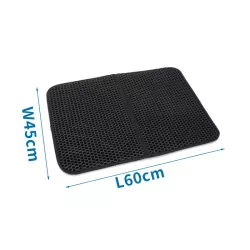 Mata 45x60cm przed kuwetę dla kotów zapobiega roznoszeniu żwirku - 8719138037704