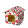 Aksamitny domek z nadrukiem dla psa - 8719138039005
