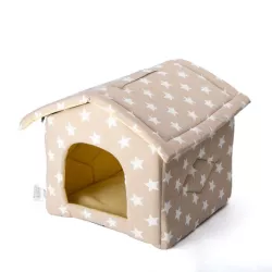 Aksamitny domek z nadrukiem dla psa - 8719138039012