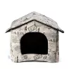 Aksamitny domek z nadrukiem dla psa - 8719138039012