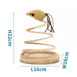 Beżowy drapak dla kota - zabawka - 8719138040544