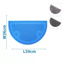 Mata 59x36 cm dla zwierząt antypoślizgowa pod miski lub kuwetę półkole - 8719138041572