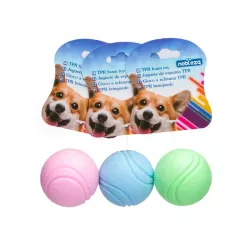 Trwała piłka 6cm dla psów z tworzywa TPR zabawka do czyszczenia zębów - 8719138042616