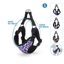 PU AIRMESH STEP IN HARNESS S（NECK: 43-50CM CHEST:45-60CM） - 8719138043033