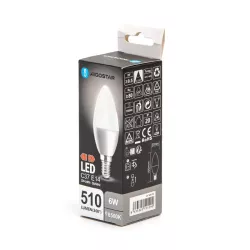 LED C37 E14 6W 6500K - 8433325191290