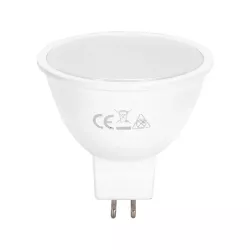 Żarówka reflektorek halogen LED MR16 6W AC/DC12V biały ciepły fi50mm - 8433325177799