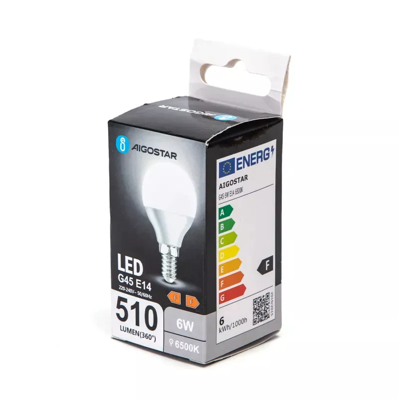 LED G45 E14 6W 6500K - 8433325191337