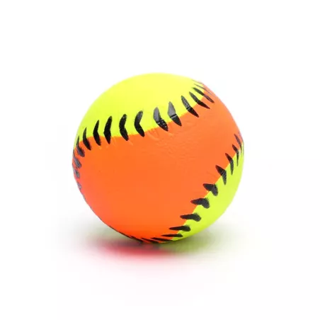 Fluorescencyjna piłka baseballowa 6.3cm z gumowej pianki do rzucania - 8719138043675