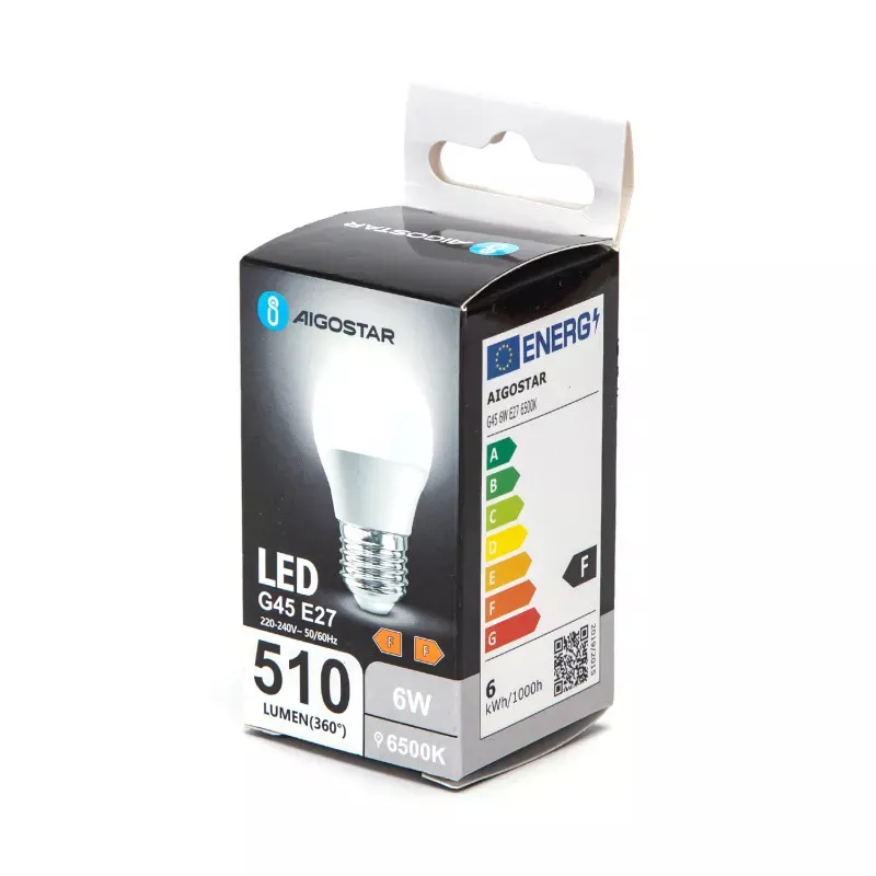 LED G45 E27 6W 6500K - 8433325191368