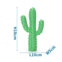 Lateksowa piszcząca zabawka w kształcie kaktusa dla psa - 8719138044269