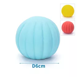 Piłka 6cm w kształcie dyni-piszcząca Lateksowa w trzech kolorach typ C - 8719138044443