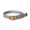 IRREGULAR VARNISHED DOG COLLAR W2.5*L65CM GREY/BLACK - 8719138046287