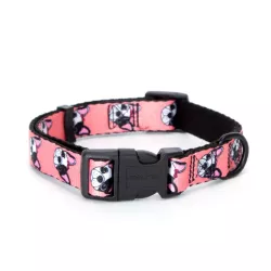 Obroża dla psa z poliestru z kolorowym nadrukiem rozmiar S 25-40cm - 8719138046515