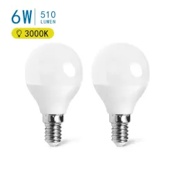 LED G45 E14 6W 2 szt. - 8433325191634