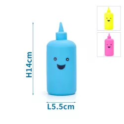 Piszcząca winylowa zabawka w kształcie butelki dla psa - 8719138047901