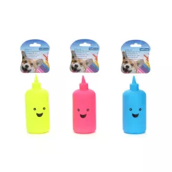 Piszcząca winylowa zabawka w kształcie butelki dla psa - 8719138047901