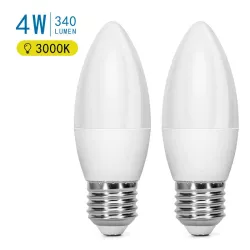 LED C37 E27 4W 2 szt. - 8433325191719