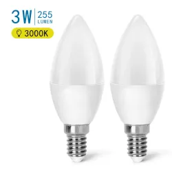 LED C37 E14 3W 2 szt. - 8433325191764