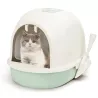 Zabudowana kuweta dla kota z łopatką do żwirku rozmiar L 63x46x42.5cm - 8719138049882